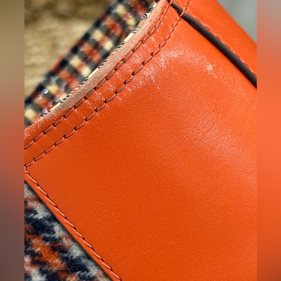 Tory Burch Ella Plaid Tote in the "Ember Glenn Plaid" - Picture 10 of 11